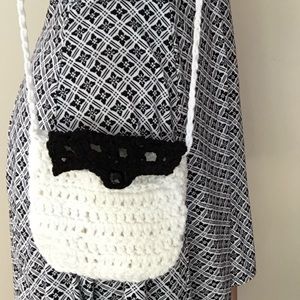 Handmade crochet crossbody bag